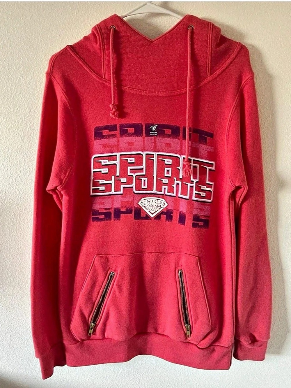 All-Star Outfitters Graphic Hoodie Red Size Medium